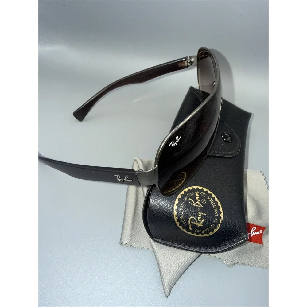 RAY-BAN Authentic Sunglasses RB 3471 Matte Gunmetal  Gradient Lens & Case/Cloth